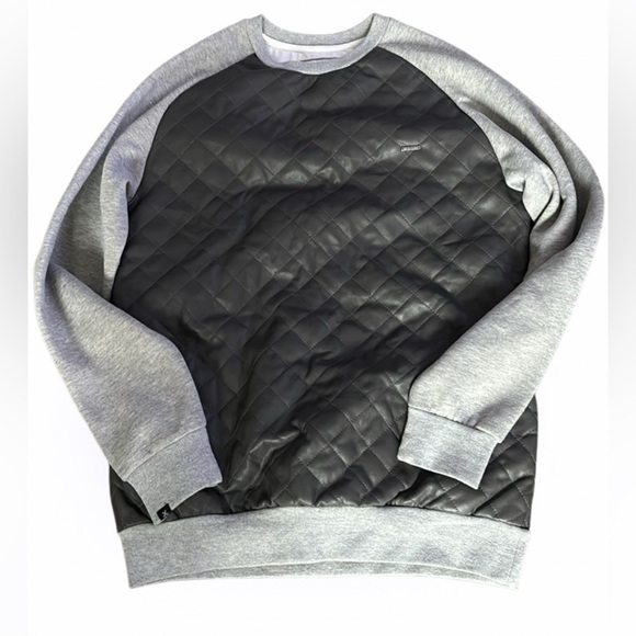 KITE Gray Quilted panel Men's Sweater Sz L - Picture 11 of 11